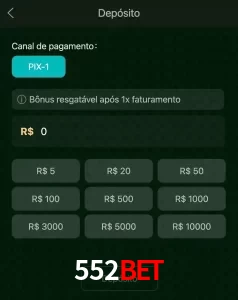 deposits 552BET